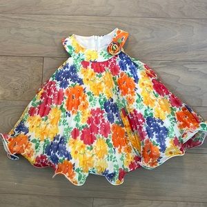 American princess summer pleated dress with bloomers.